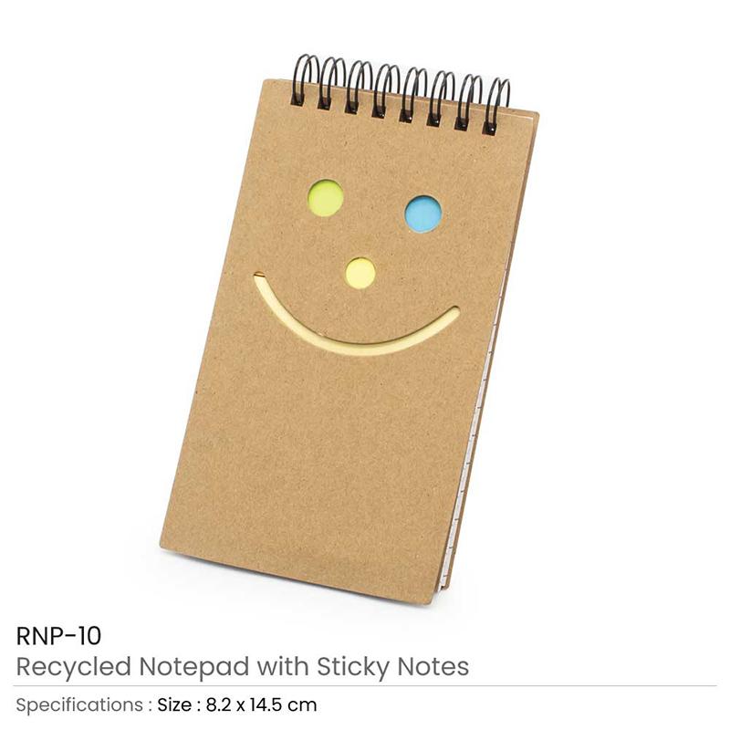 Spiral Notepad With Smiley Cut-Out